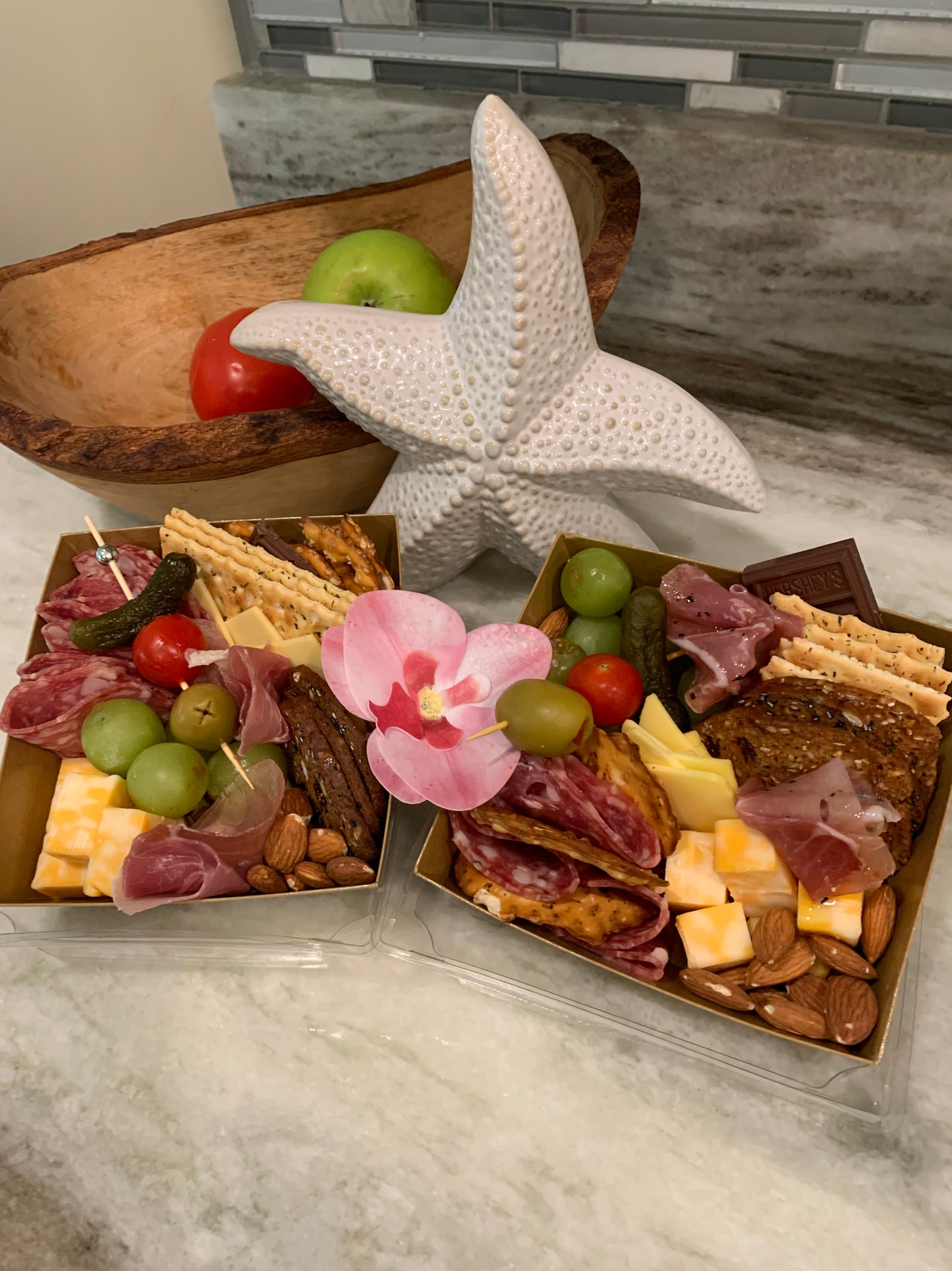 Charcuterie snack box