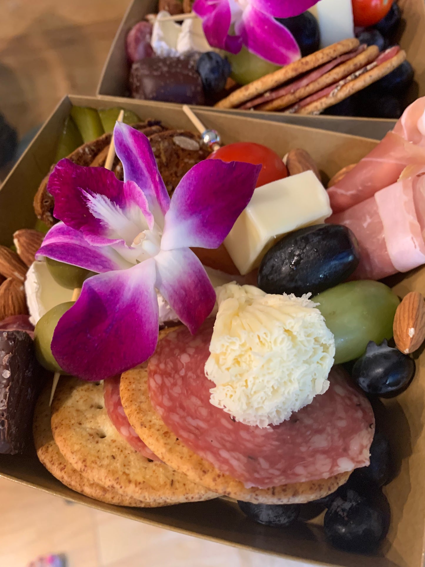 Charcuterie individual lunch box. ...Great for business meetings!