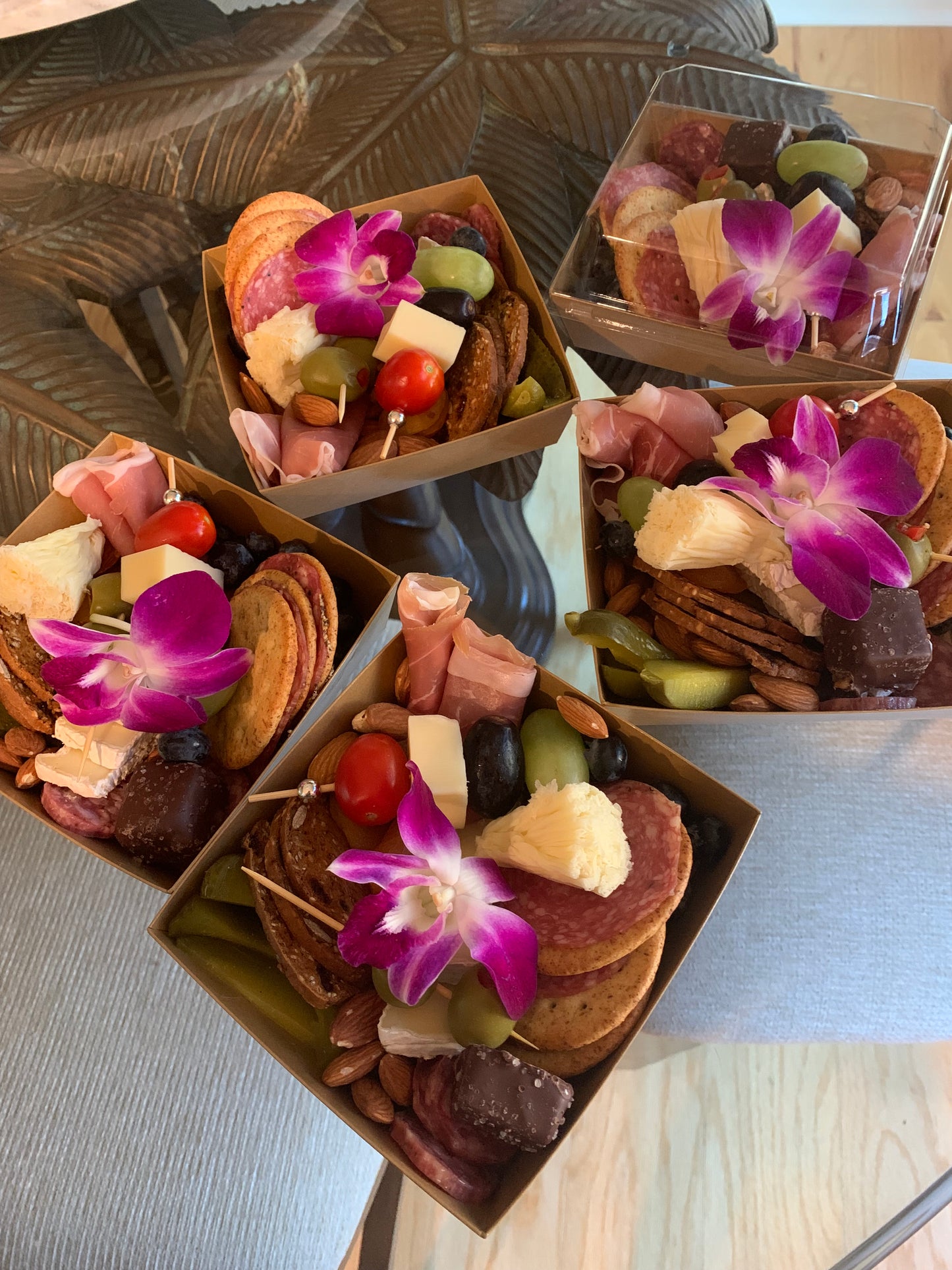 Charcuterie individual lunch box. ...Great for business meetings!